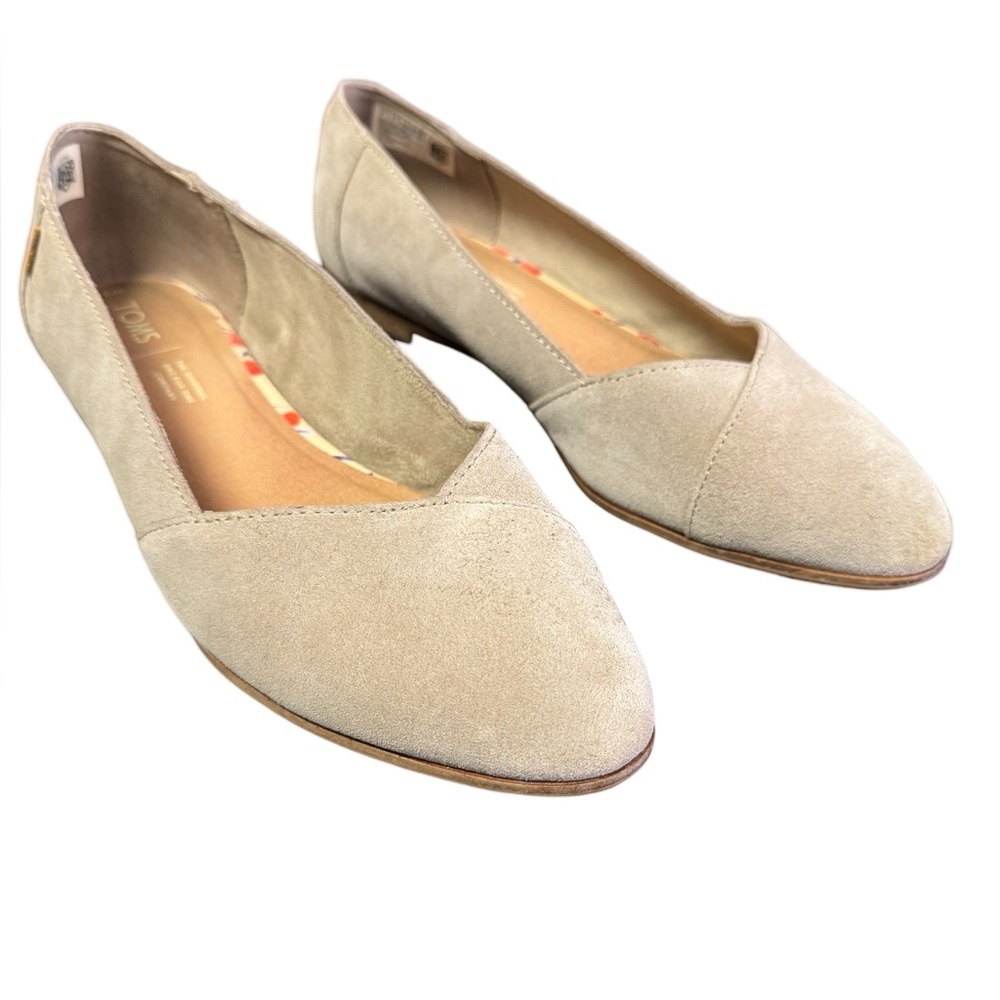 1444 / Tom’s Julie Taupe Suede Slip On Shoes Women’s Size W9